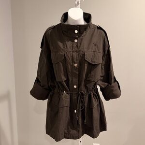 THE EDITOR Cool Military Inspired Jacket Made in Italy Sz 42/M NWT $545!!